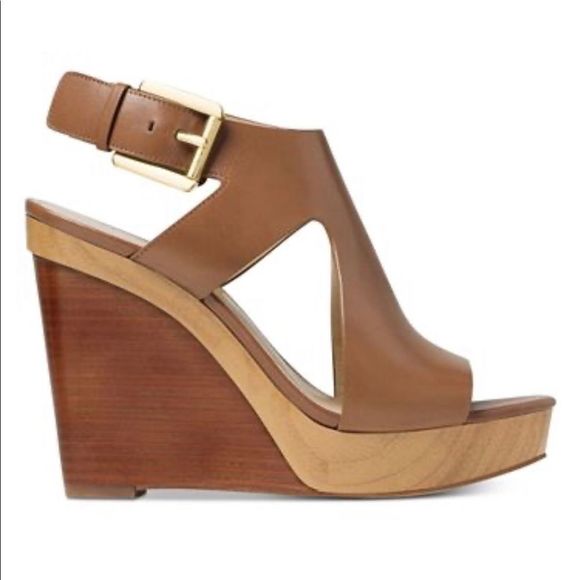 Michael Kors Josephine Wedge shoes size 8.5 - Picture 3 of 9